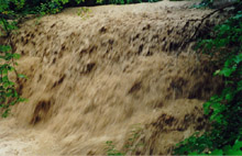  селевой поток на водопадах в Плесецкой щели