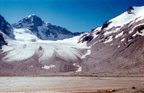 Ледник Чунгурджар в месте спуска с пер.Доломиты южный, 1978 год